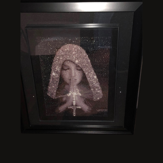 Praying Silver Hood Woman
