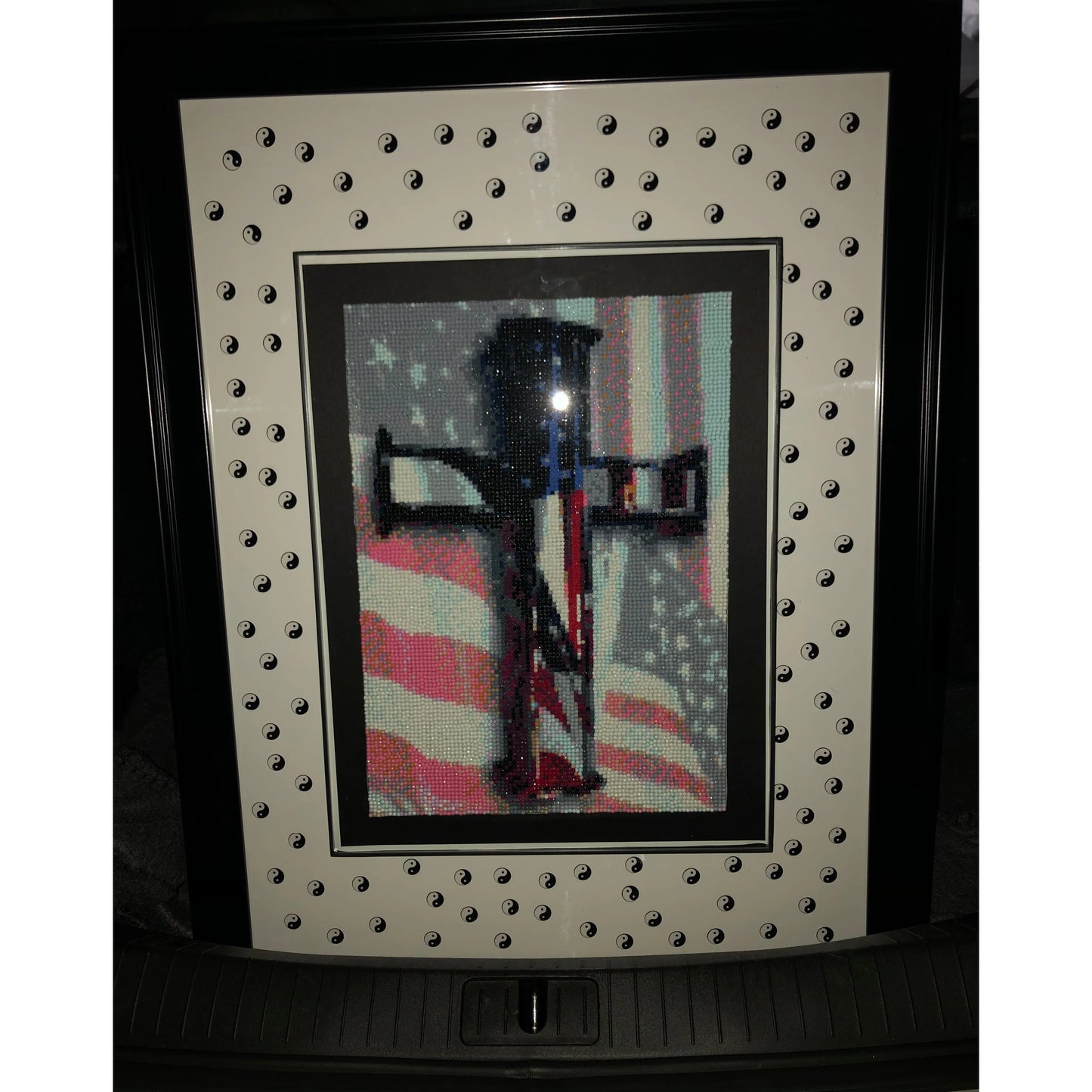Cross & Flag Diamond Art