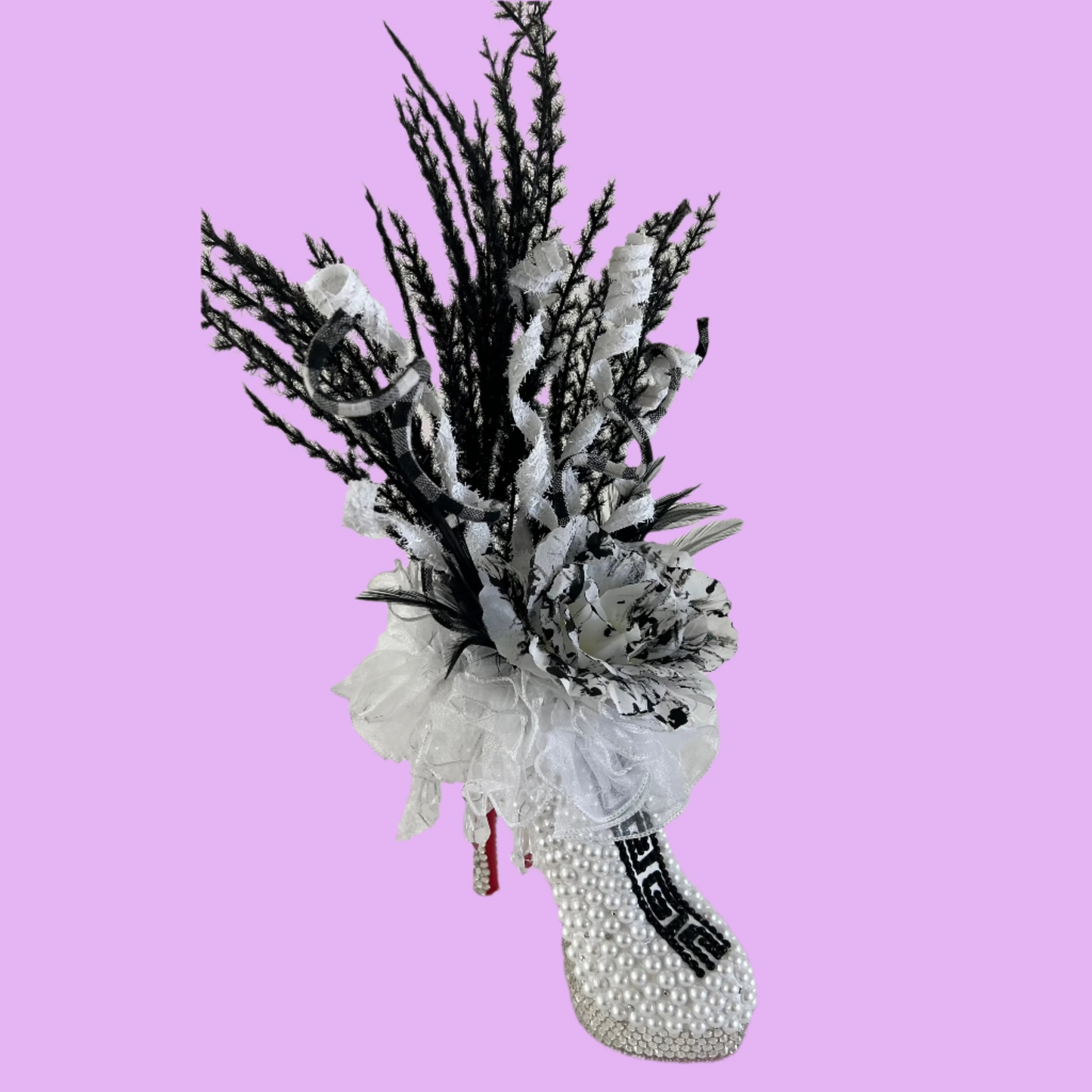 Peal and Black Shoe